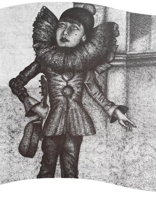 Immagine che rappresenta un'anteprima del disegno artistico "Il Pierrot dimenticato"