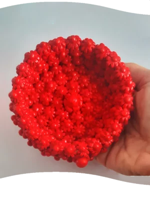 Svuotatasche rosso in ceramica sarda